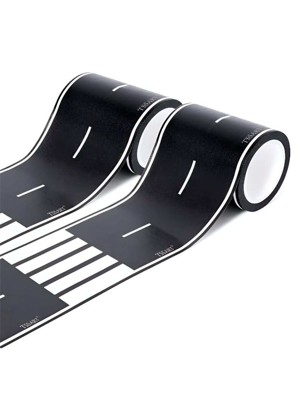 Roadway Tape - Black Residue Free Road Car Track Tape for Kids Birthday Party